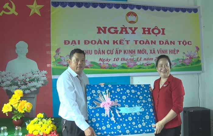 Vĩnh Châu: Ngày hội đại đoàn kết toàn dân tộc ở Khu dân cư ấp Kinh mới, xã Vĩnh Hiệp